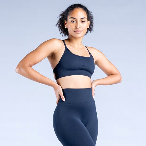 DFYNE Dynamic Backless Sports Bra Charcoal | 5634-WIVOA