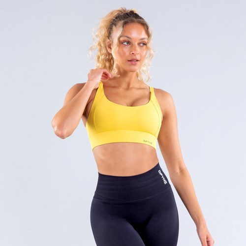 DFYNE Origin High-Support Sports Bra Gelb | 6489-UGYQN