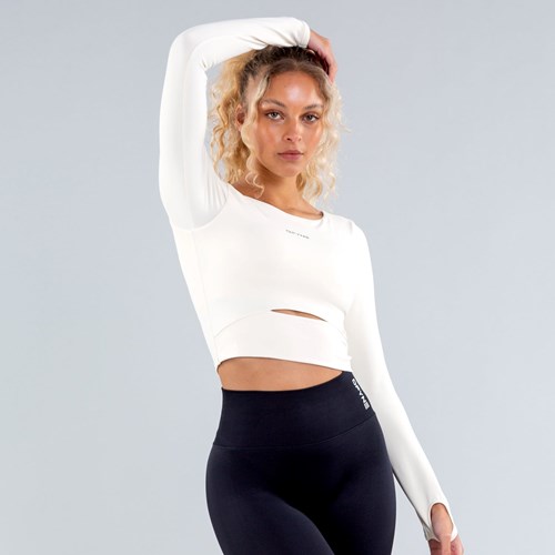 DFYNE Origin Long Sleeve Top Weiß | 8670-WACBM