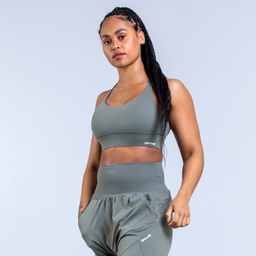 DFYNE Origin Medium-Support Sports Bra Grün | 8579-WSVDI