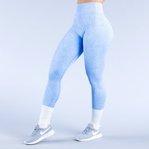 DFYNE Revive Leggings Camouflage Blau | 1392-XPEJO