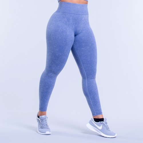 DFYNE Valkyrie Acid Wash Leggings Tiefesblau | 0683-THXOQ
