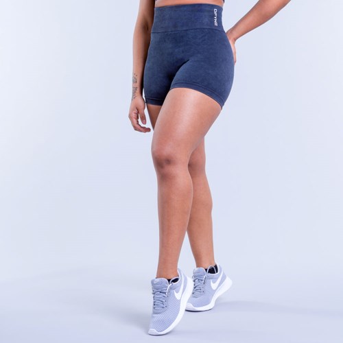 DFYNE Valkyrie Acid Wash Shorts Charcoal | 6017-YMKRD