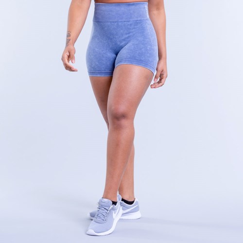 DFYNE Valkyrie Acid Wash Shorts Tiefesblau | 4967-YLKCS